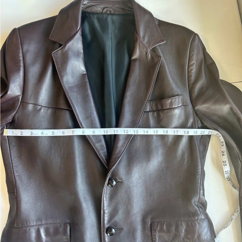 Startown Men’s Vintage Leather Blazer Size 42 Made in the USA - Picture 11 of 12